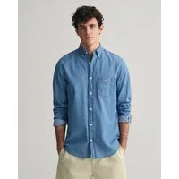 Gant Langarmhemd Regular Fit Denimhemd Jeanshemd pflegeleicht