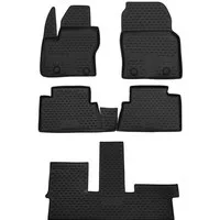 LEMENT Auto-Fußmatten 3D-Gummimatten passend für FORD Grand C-max ab 2010 (5 St), für FORD Grand C-max Pkw, Passgenau