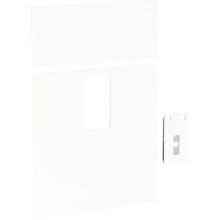 Geberit Frontverkleidung zu Monolith Sanitär- modul für Waschtisch B 73cm Glas weiß, 242702SI1 242702SI1