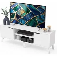 VASAGLE Lowboard, mit verstellbarer Ablage, 147cm lang, für Fernseher bis zu 65 Zoll
