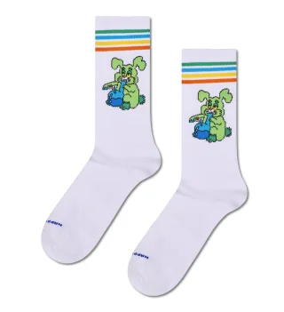 happy socks - Bong Bunny Sneaker Sock Weiß - Gr. - 38