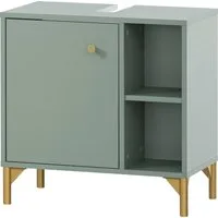 welltime Waschbeckenunterschrank Ando, Waschbeckenunterschrank, Made in Germany, B: 60,2 cm Solide Verarbeitung - Dieses Produkt ist in Deutschland gefertigt