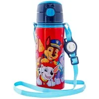 miniHeld Trinkflasche Kinder Trinkflasche 600ml Paw Patrol Tragegurt Aluminium Hunde Welpen
