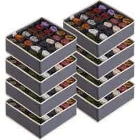 Lifewit Aufbewahrungsdose Socken Unterwäsche Schubladen Organizer, Ordnungssystem Kleiderschrank (8 St)