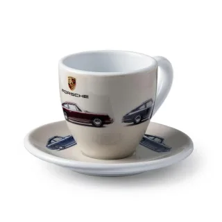 Porsche Espressotasse, Creme, Weiß, Keramik, 2-teilig, 0.08 L, Rund, leicht zu reinigen, Kaffee & Tee, Tassen, Espressotassen