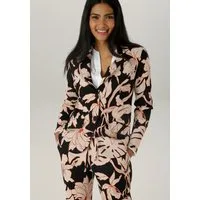 Aniston SELECTED Jerseyblazer mit großflächigem und abstraktem Blumenmuster