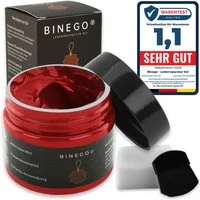 Binego Lederreparaturset Leder Kunstleder Lederreparatur Flüssigleder Lederpflegeset (Reparatur Set, 4 St., Lederfarbe), schnell trocknend