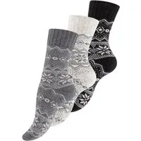 Vincent Creation® Socken (3-Paar) Hygge Socken mit Wolle