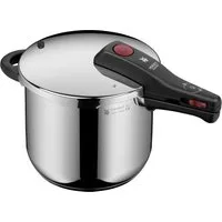 WMF Schnellkochtopf Perfect Element, Fassungsvermögen 6,5 Liter, Cromargan® Edelstahl Rostfrei 18/10 (2-tlg), Sicherheitssystem, TransTherm-Allherdboden, Flammschutz, Induktion