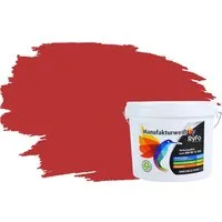 RyFo Colors Wand- und Deckenfarbe Manufakturweiß Rottöne,1 L reicht für ca. 8 m², Deckkraft-/Nassabriebklasse 1, matt, atmungsaktiv, für Innenräume