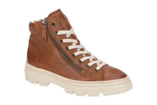 Paul Green Damen Stiefeletten 5210-03 - Braun Cognac Sportliche Mid-Sneaker B...