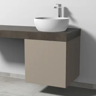 Sanipa WTU mit Tür A: links 2morrow (P2360L) 510x500x520 Sandgrau-Matt, P236067L P236067L