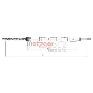 Metzger Handbremsseil hinten rechts Peugeot 205