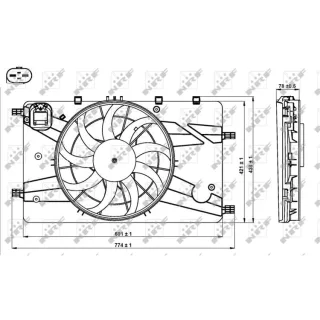 NRF K?hlerl?fter Chevrolet Opel 47757