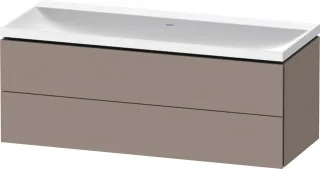 Duravit L-Cube c-shaped Set wandhängend Basalt Matt 1200x480x480 mm - LC6953N43430000 LC6953N43430000