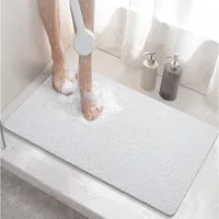 LuxusKollektion Duschmatte Duschmatte rutschfest 60x40cm Weiß 60 x 40 cm (Rechteckig)