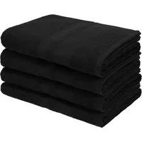 OTTO home Duschtücher Vanessa, 4 Duschtücher, 70x140cm, in Standard- und Premium-Qualität, Walkfrottee (Set, 4-St), Handtücher mit Bordüre, 100% Baumwolle, einfarbig, weich