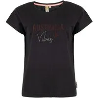 ROADSIGN australia T-Shirt Australia Vibes (1, 1-tlg., 1) mit Glanzdetails, aus Baumwolle, weich auf der Haut