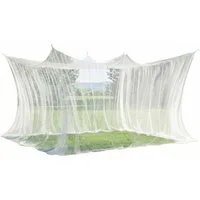 Sekey Moskitonetz Moskitonetz 500 x 300 x 250 cm Pavillon Outdoor Reise, Fliegennetz für Doppelbett weiß Garten Camping Insektenschutz