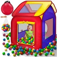 KIDUKU Bällebad KIDUKU® Spielzelt + 200 Bälle + Tasche Kinderzelt Bällebad Haus Kinder, draußen