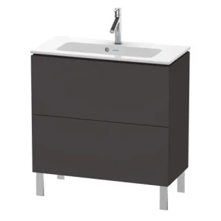 Duravit L-Cube Waschtischunterbau bodenstehend Graphit Supermatt 820x391x704 mm - LC667408080 LC667408080