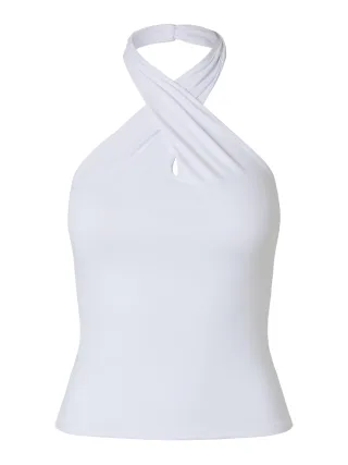 PIECES - PCLULA HALTERNECK TOP JRS Bright White - Gr. - L