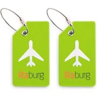 Raburg Kofferhülle Kofferanhänger, stabile Gepäckanhänger, mit Namens- & Adressschild, ideal für: Flugreise, Kreuzfahrt, Reisegepäck, Taschen, Koffer, Rucksäcke