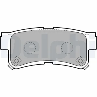Delphi Bremsbel?ge hinten Daewoo Musso Rexton Ssangyong Korando Musso