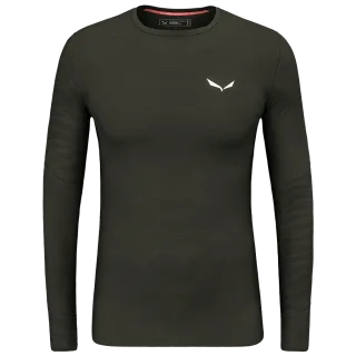 SALEWA - Cristallo Warm Alpine Merino Responsive Langarm Baselayer Herren - Grün (Gr.46)