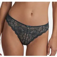 LASCANA Tanga Nikoletta mit feiner Zierschleife und Accessoire in Perlenoptik