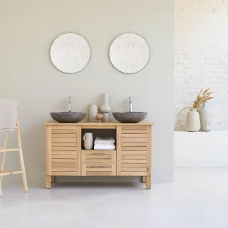 Waschbeckenunterschrank aus Eichenholz 125 Soho
