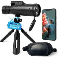 AlpinSpirit Zoom Monokular 10-30x50 mit Stativ & Handschlaufe [IPX4,FMC & BAK4] Monokular (HD Weitsicht Fernrohr,Monocular, wasserabweisend, für Jagd & Wandern)