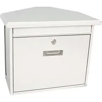 PROREGAL® Wandbriefkasten Wandbriefkasten Zamoran mit Namensschild, Anthrazit