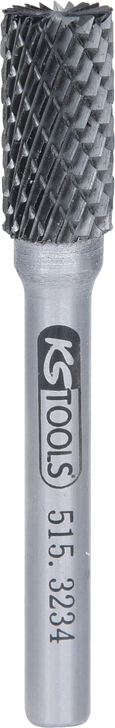 KS Tools HM Zylinder-Frässtift Form A mit Stirnverzahnung - 515.3234