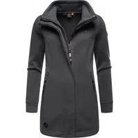 Ragwear Sweatjacke Letrice Bonded Elegante Zip-Jacke mit hohem Kragen in Feinstrickoptik