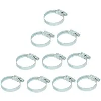 tecuro Schlauchschelle Schlauchschelle W4 8-12 mm, Bandbreite 9 mm, Edelstahl (10 Stück)