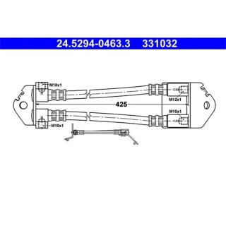 ATE Bremsschlauch hinten Ford Transist