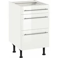 OPTIFIT Unterschrank Bern 50 cm breit, mit Schubkasten und 2 Auszügen, höhenverstellbare Füße