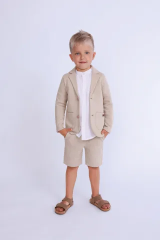Blue Seven - kl Kn Sweat-Jacket beige - Gr. - 92