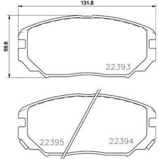 Hella Bremsbel?ge vorne Hyundai Sonata Tucson