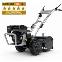 Onbest Benzinmotorhacke Gartenfräse T4150 4,1 kW / 7 PS, 53 cm Arbeitsbreite, 53 cm Arbeitsbreite, 35 cm Arbeitstiefe, 12 Hackmesser, Radantrieb
