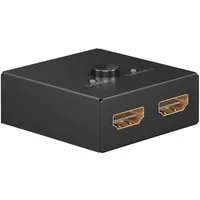 Goobay GOOBAY Manuelle HDMI-Umschaltbox 2 auf 1, 4K, 60 Hz HDMI-Adapter