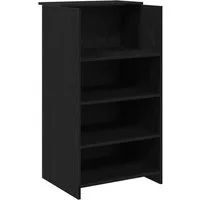 vidaXL Schreibtisch Empfangstheke Schwarz 55x50x103,5 cm Holzwerkstoff