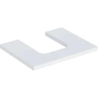 Geberit ONE Waschtisch-Platte, Ausschnitt mittig, für Aufsatzwaschtisch Schalenform 505271002