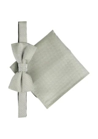 s.Oliver BLACK LABEL - Accessoires-Box mit Fliege und Einstecktuch grün - Gr. - 1