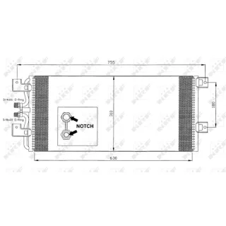 NRF Klimakondensator VW Transporter T4 35140