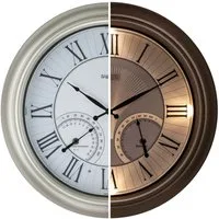 Samilito Wanduhr beleuchtete Wetterfeste für den Innen-Außenbereich,mit rF&Temp Sensor
