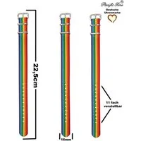 Pacific Time Uhrenarmband Wechselarmband Textil Nylon 16mm, Gratis Versand