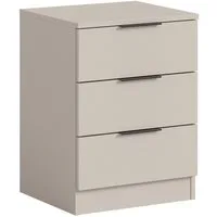 Home affaire Nachtkommode Skarde Nachttisch Beistelltisch Kommode, Breite: 45 cm (1 St), Skarde, Nachtkommode, 3 Schubkästen, kashmir