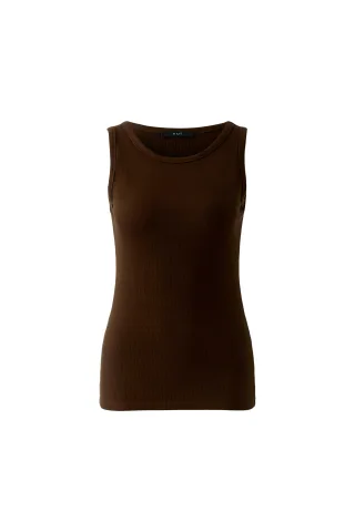 Oui - FILIZ Top elastische Viskoserippe - Gr. - 38